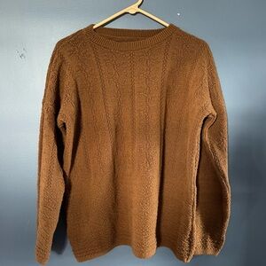 Army Green Wool Blend Sweater